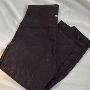 Reflective Lululemon Wunder Under 25” Leggings | 6